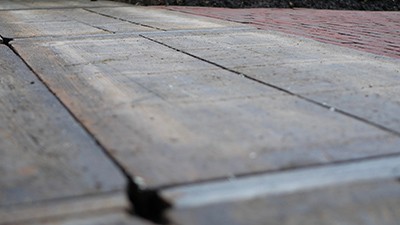 Verweerde steenschotten