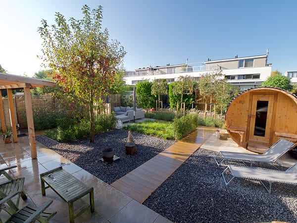 Wellness tuin in moderne stijl
